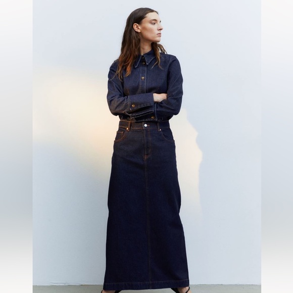H&M Long Denim Skirt - Picture 2 of 7